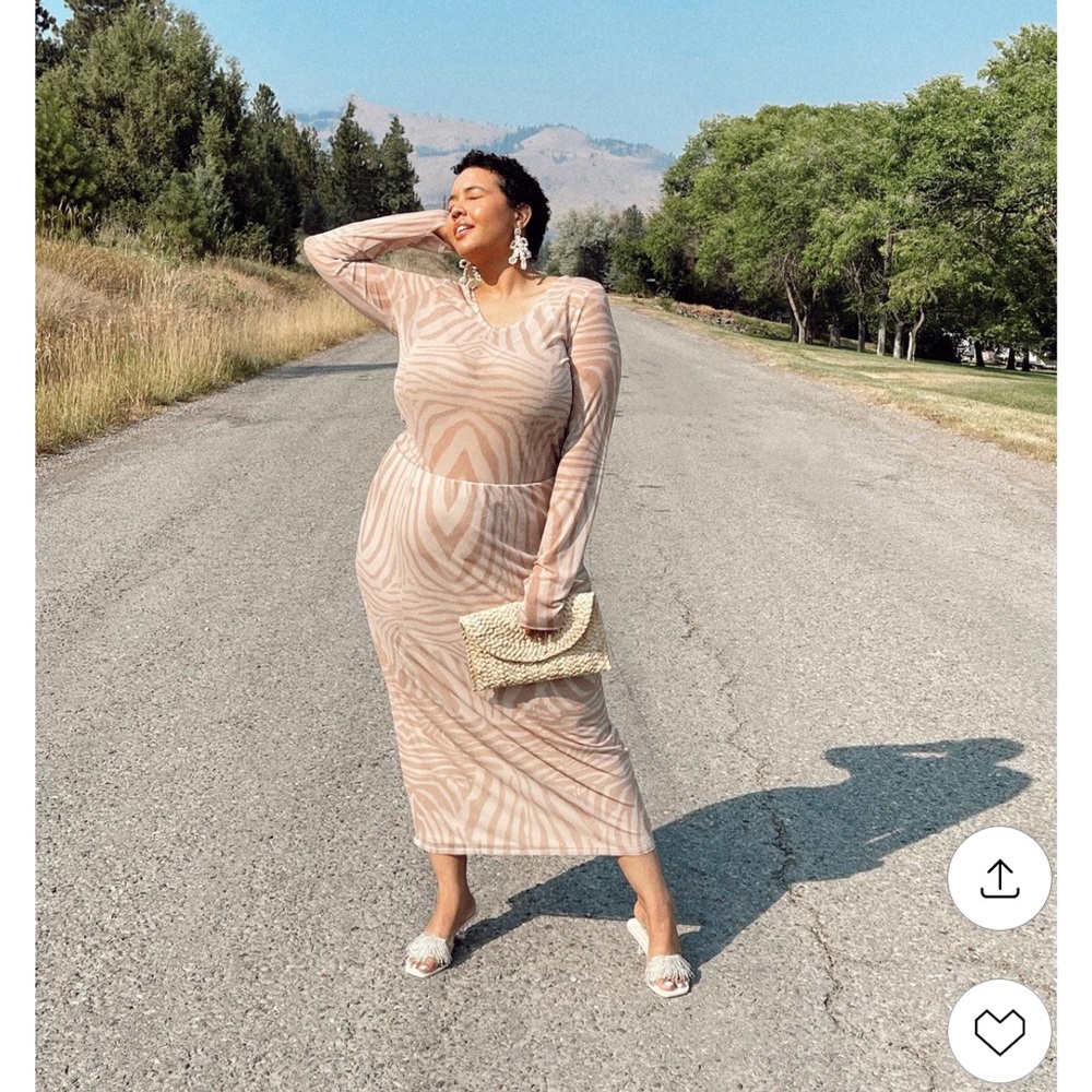 Nordstrom rack AFRM power mesh skirt and geri v neck mesh top